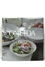 Oneida Grato Porcelain 5 Piece Set 1 Serving Bowl 4 Soup/Cereal Bowls  - £39.69 GBP