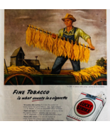 1947 Lucky Strike Cigarettes Advertisement Vintage Tobacco Leaf Farmer D... - €25,75 EUR