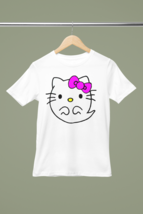Ghost Halloween Pink Hello-Kitty T-shirt Black S-5XL, Design 2 - £13.20 GBP+