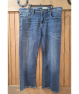 TK Axel Jeans Mens Size 42 x 29 Blue Slim Boot Denim Embroidered Stretch - €15,69 EUR