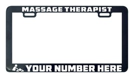 Massage therapist custom personalized design your own license plate frame holder - £4.86 GBP