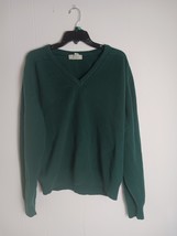 Vintage LL Bean Wool Sweater - Large Mens - Green - Lambs Wool, Made in ... - $407.43 MXN