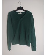 Vintage LL Bean Wool Sweater - Large Mens - Green - Lambs Wool, Made in ... - $407.43 MXN