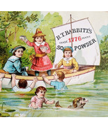 C1880s B.T. Babbitt Victorian Trade Card Soap Powder Lithograph Sailboat... - $559.01 MXN