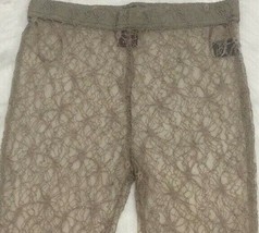 Mischa Barton Brand ~ Mocha ~ Spider Legging ~ Women&#39;s Size Small ~ Lace... - £19.57 GBP