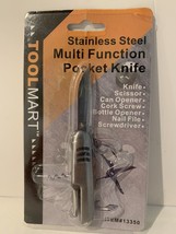 Stainless Steel Multi Function Pocket Knife *ToolMart* (4 1/2 in) - £7.80 GBP