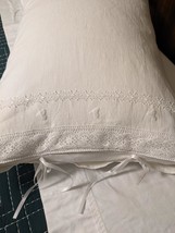 Bed Pillow Cover Handmade 100% Linen Set of 2 - Wedding night - £90.90 GBP