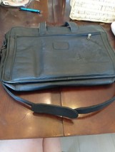 Used Leather Soft Briefcase With Sholder Carrier - $29.58