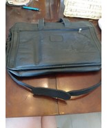 Used Leather Soft Briefcase With Sholder Carrier - £23.27 GBP