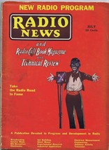 ORIGINAL Vintage July 1933 Radio News Magazine Vol XV #1 - £59.50 GBP