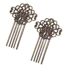 3 Pcs Retro Bronze Metal Side Comb Traditional Han Chinese Dress Hairpin... - $16.49