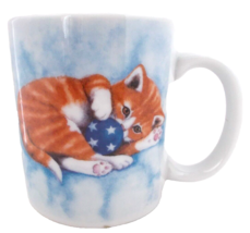 Coffee Cup Kitten With Ball Collectible Tea Cup - £6.30 GBP
