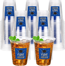 Graduation Party Cups 50 Count - Congrats Grad Gift Disposable Clear Plastic Cup - £21.55 GBP