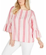 Charter Club. Plus Size Linen Striped Top Plus Size Linen Striped Top, P... - $473.02 MXN