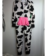 Tipsy Elves XS Cow Halloween Costume Unisex Jumpsuit Pockets Full Zip NWT - $940.83 MXN