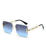 New Women&#39;s Gold Frameless Chain Decoration Sunglasses - $271.14 MXN