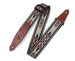 Levy&#39;s Leathers 2&quot; Polypropylene/Jacquard Weave Guitar Strap with Leathe... - $29.07