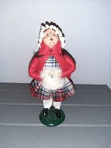 Byers&#39; Choice The Carolers 1988 Traditional Child 9.5&quot; Girl Caroler w/ Fur Muff  - £38.36 GBP