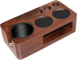 Walnut Espresso Tamping Station, Fits 51–58mm, Non-Slip &amp; Multifunctional - $645.68 MXN