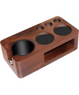 Walnut Espresso Tamping Station, Fits 51–58mm, Non-Slip &amp; Multifunctional - $640.42 MXN