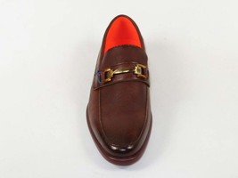 Men's TAYNO Shoes The Caprio L TAYNO leather Bit Loafer Coffee perforated image 2
