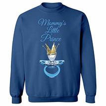 Kellyww Mommy&#39;s Little Prince Pacifier with Crown Design - Sweatshirt Royal Blue - £37.97 GBP
