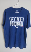 47 Colts Football Blue Short Sleeve Tshirt Men&#39;s Size XL - $257.63 MXN