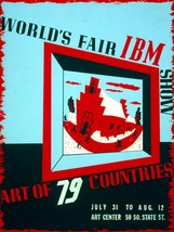 2218.World&#39;s fair IBM Art of 79 Countries.Decor POSTER.Home Graphic Design. - £13.44 GBP+