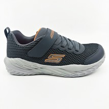 Skechers Nitro Sprint Krodon Charcoal Orange Kids Boys Size 2 Sneakers - $39.95