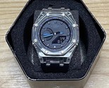 CasiOak - Custom G-SHOCK &quot;BLUE CORAL JELLY&quot; - Casio GA2100 Mod - Watch 44mm - £119.33 GBP