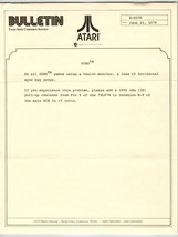 Subs Atari Arcade Game Bulletin Sheet Original Vintage 1979 Video Game Paper - $24.70