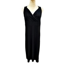 Ann Taylor LOFT Dress Size 12 Black Sleeveless Stretch Empire Waist Side Zip - £11.53 GBP