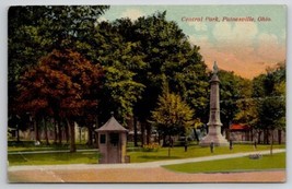 Painesville OH Ohio Central Park 1914 To McComb Postcard F46 - £7.24 GBP