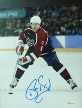 Signed by  PHIL HOUSLEY  CALGARY  CHICAGO NHL 8 x 10  Photo w/COA JSA  1 - $24.70