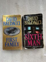 King and Maxwell series, First Family, The Sixth Man,  David Baldacci. (... - $8.91