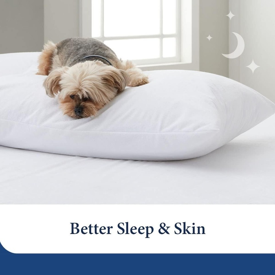 Cooling Zippered Pillow Protectors - 100% Waterproof Bamboo Blend - King Size Item image 6