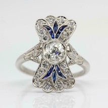 Vintage-Verlobungsring, 2,30 ct runder Diamant, 14-karätiges... - £110.51 GBP