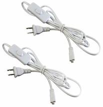 2 Pack 6ft Integrated LED Tube Power Wire Cable with Inline On Off Switc... - $14.84