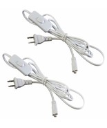 2 Pack 6ft Integrated LED Tube Power Wire Cable with Inline On Off Switc... - $20.15 CAD