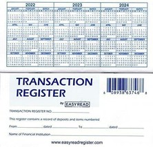 12 Check registers for Personal Checkbook-Checkbook Ledger Transaction R... - £17.74 GBP