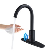 Touchless Bathroom Faucet-Tall Automatic Sensor Sink Faucet with Deck Plate - $840.87 MXN