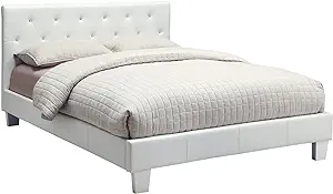 Furniture of America Clarrisse Leatherette Platform Bed, California King... - $731.99