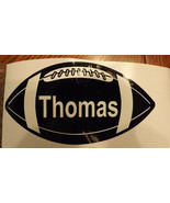 Football with Name and number  - Vinyl Sticker - 12 x 9 inches  - $8.08 CAD