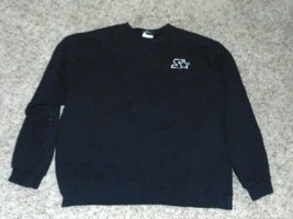 Mens Sweatshirt Starter Black Pullover Long Sleeve Crew Neck-size XL - £9.49 GBP