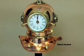Vintage Antique Divers Metal Clock with copper Brass Finish Diving clock - £151.99 GBP