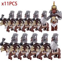 The Hobbit Dain Ironfoot Dwarf army with Bighorn Sheep 22pcs Minifigure Bricks - £27.50 GBP