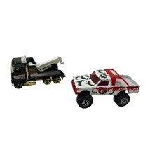 Vintage Matchbox Hot Wheels cars 1981 4 x 4 and tow truck toy diecast Mattel - £15.77 GBP