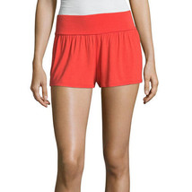 City Streets Women&#39;s Knit Soft Shorts Size XX-Large Intense Coral NEW - $12.59