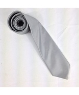 Edi Men&#39;s Silver Polyester Tie 60&quot; x 3.25&quot; Used - £7.85 GBP