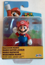 NEW Jakks 40117 World of Nintendo Super Mario 2.5&quot; RACCOON MARIO Mini-Figure - £8.95 GBP